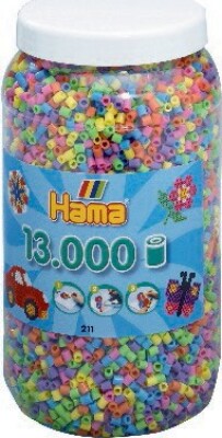 Hama Midi Perler   Pastel Mix 50   13 000 Stk   211 50