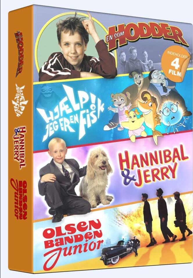 Hjælp Jeg Er En Fisk   En Som Hodder   Hannibal Og Jerry   Olsen Banden Junior   Dvd   Film