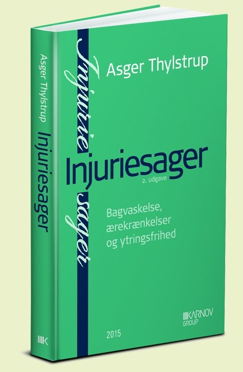 Injuriesager   Asger Thylstrup   Bog