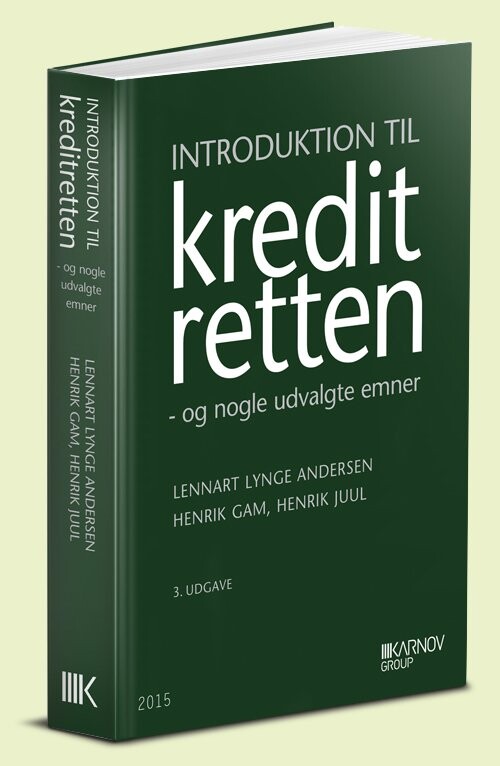 Introduktion Til Kreditretten   Henrik Gam   Bog