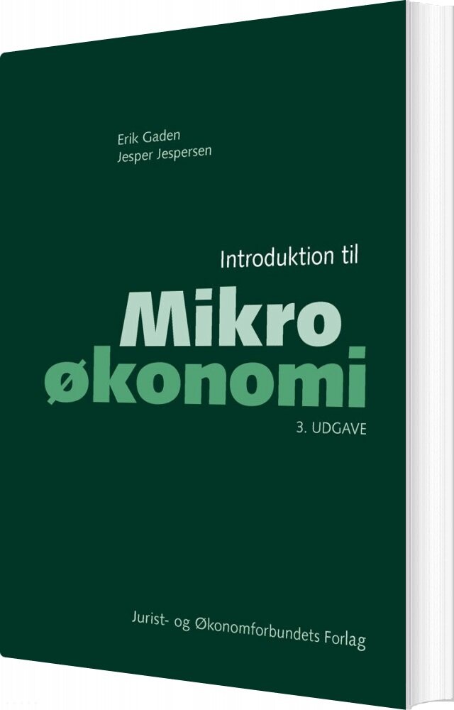 Introduktion Til Mikroøkonomi   Jesper Jespersen   Bog