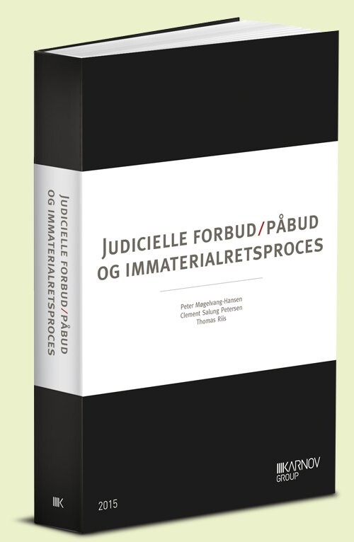 Judicielle Forbud Påbud Og Immaterialretsproces   Thomas Riis   Bog