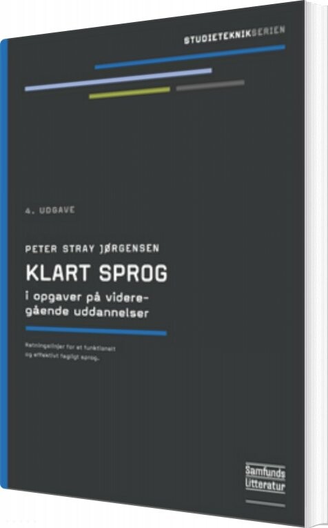 Klart Sprog I Opgaver På Videregående Uddannelser   Peter Stray Jørgensen   Bog