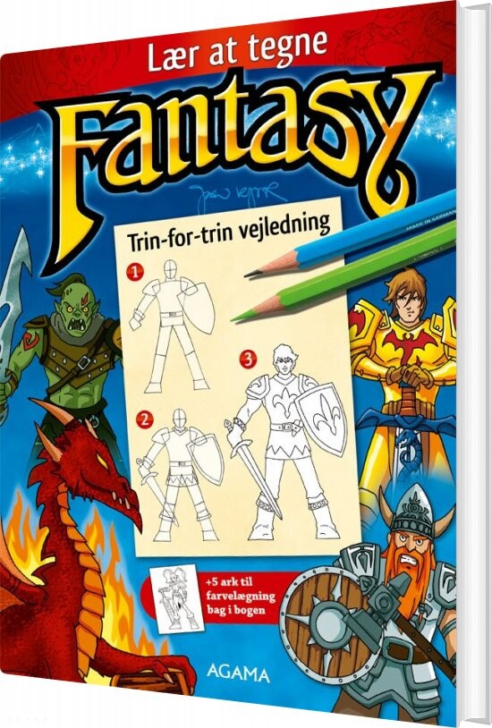 Lær At Tegne Fantasy   Jan Kjær   Bog