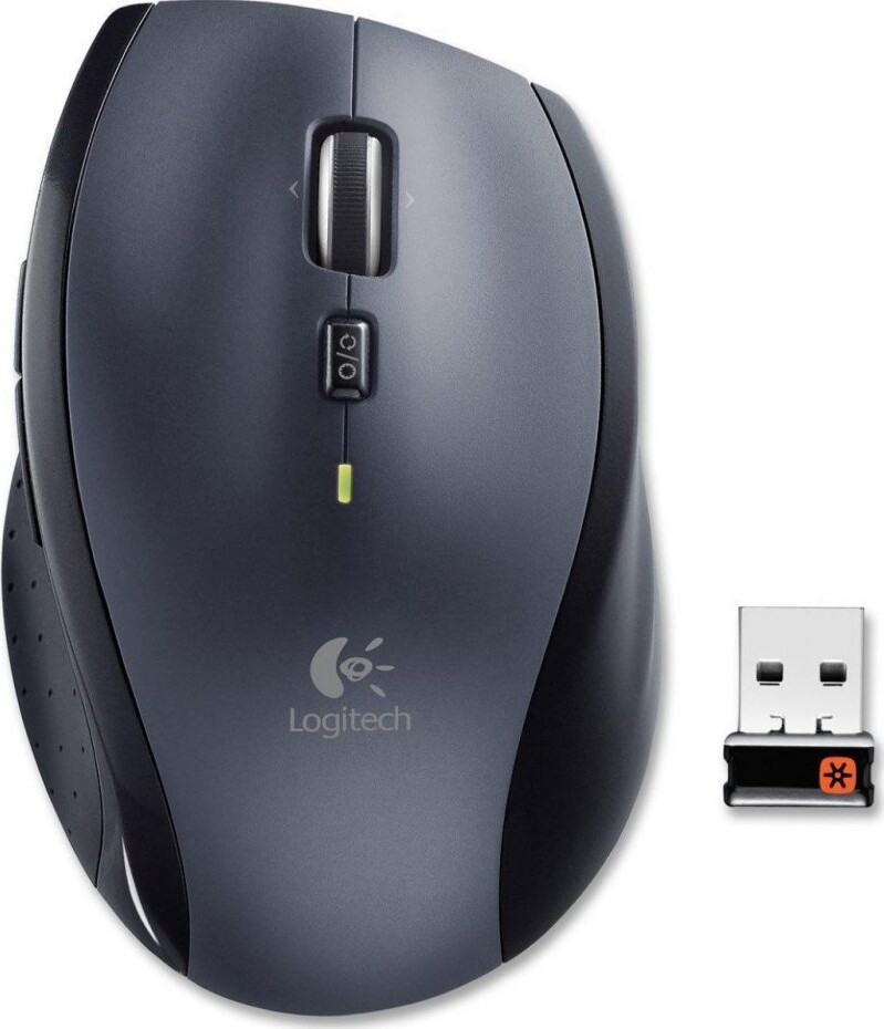 Logitech M705   Trådløs Mus   Grå Sort