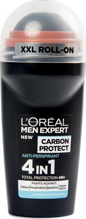 Lor? Al   Carbon Protect Anti Perspirant Intense Ice   Deo Roll On 50 Ml  A65971