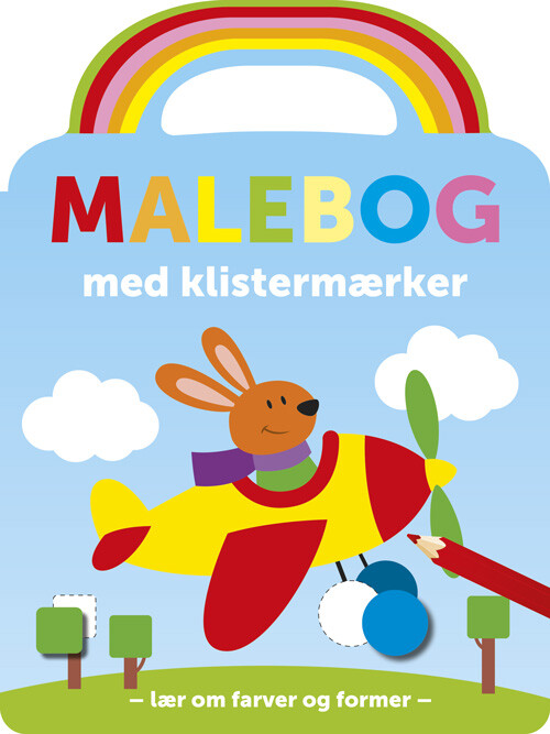 Malebog Med Klistermærker   Flyver   Bog
