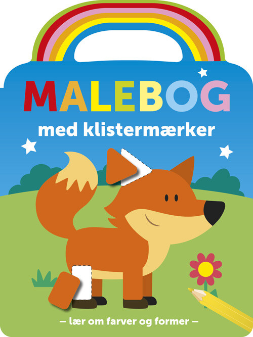 Malebog Med Klistermærker   Ræv   Bog