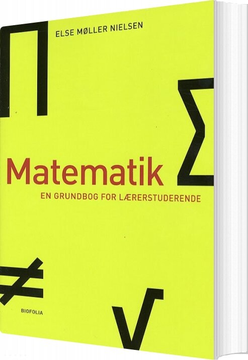 Matematik   En Grundbog For Lærerstuderende   Else Møller Nielsen   Bog