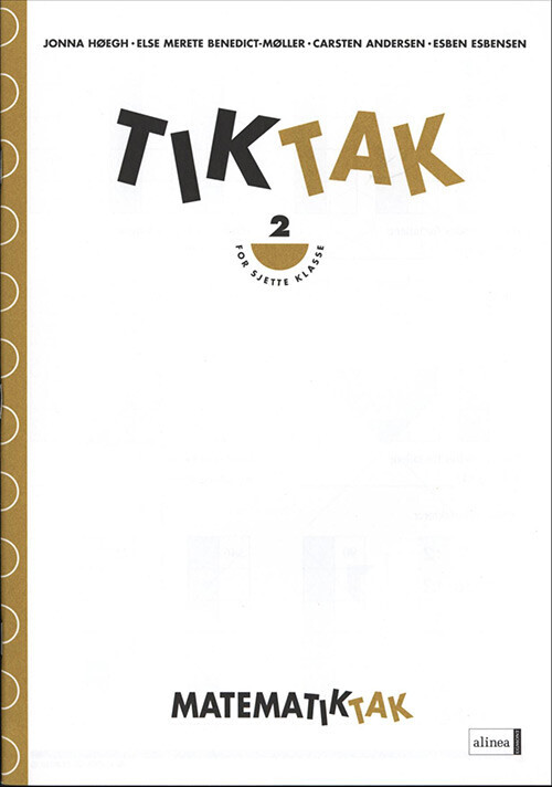 Matematik Tak 6 Kl  Tik Tak 2   Jonna Høegh   Bog