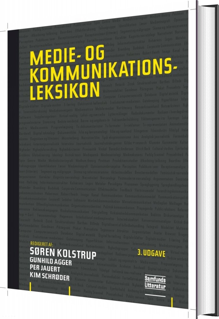 Medie  Og Kommunikationsleksikon   Søren Kolstrup M Fl   Red    Bog