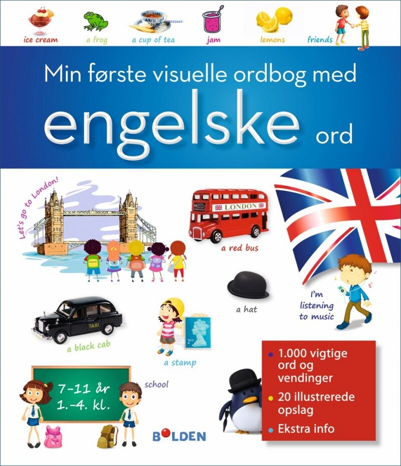 Min Første Visuelle Ordbog Med Engelske Ord   Bog