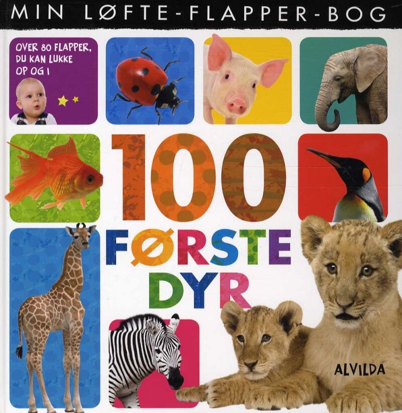 Min Løfte Flapper Bog   100 Første Dyr   Bog