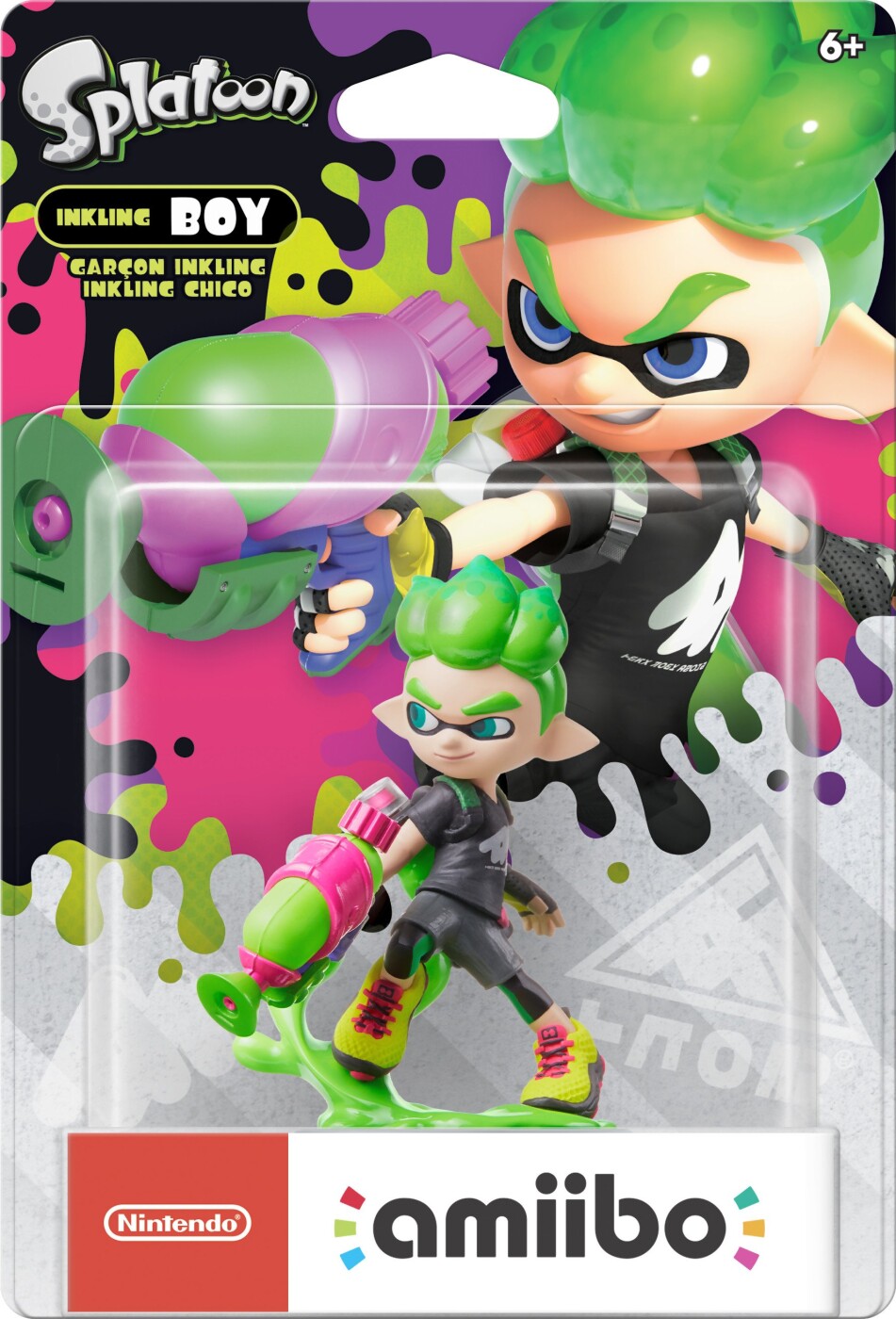 Nintendo Amiibo   Splatoon Figur   Inkling Boy Neon Green