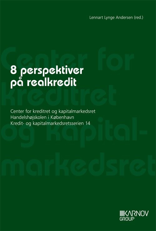 8 Perspektiver På Realkredit   Lennart Lynge Andersen   Bog