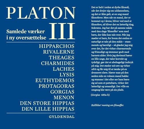 Platon  Bind 3   Platon   Bog