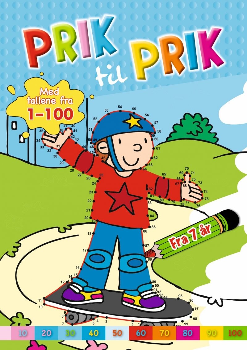 Prik Til Prik   Med Tallene Fra 1 100   Skater   Bog