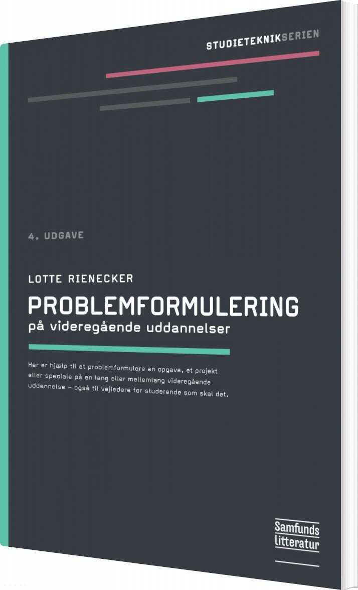 Problemformulering   Lotte Rienecker   Bog