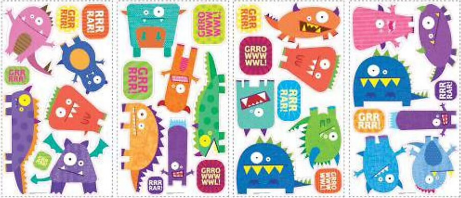 Roommates Decor   Monstre   Wallstickers