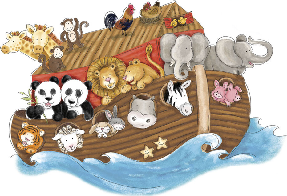 Roommates Decor   Noahs Ark   Wallsticker