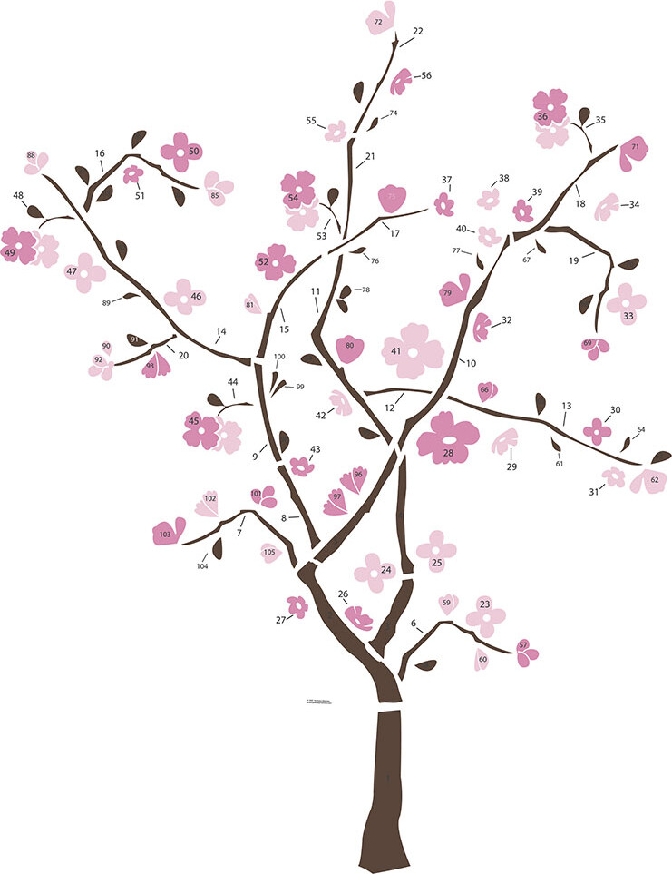 Roommates   Spring Blossom   Mega Wallstickers  Rmk1555gm