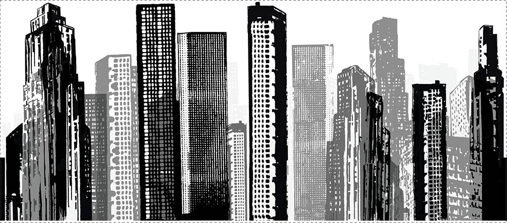 Roommates Wallstickers   The City  Rmk1602gm