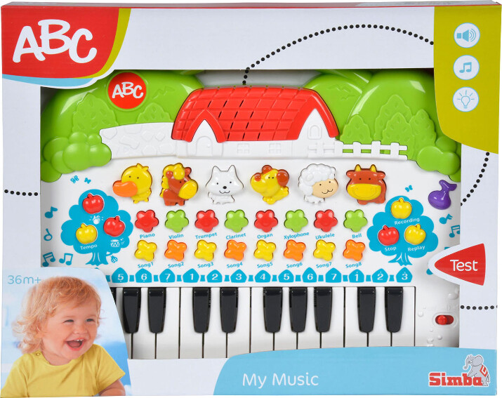 Simba   Legetøjs Keyboard Med Dyrelyde