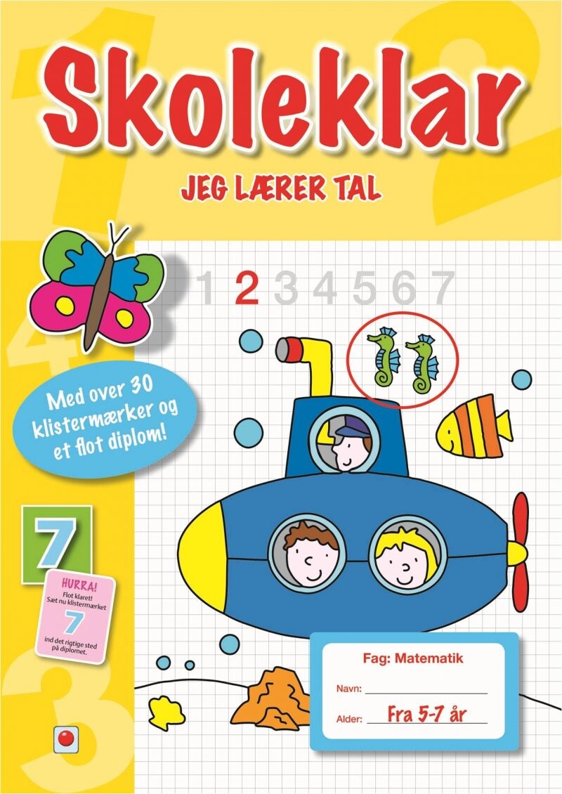 Skoleklar   Jeg Lærer Tal   Bog