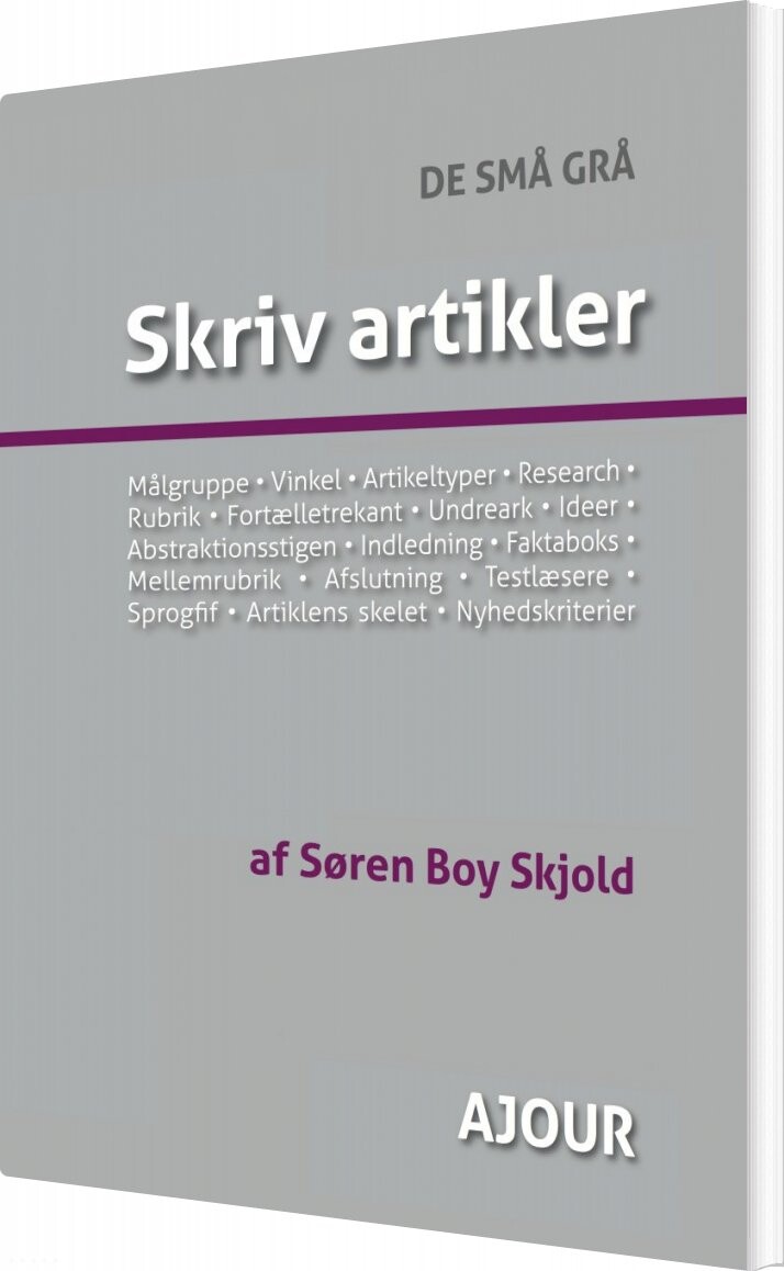 Skriv Artikler   Søren Boy   Bog