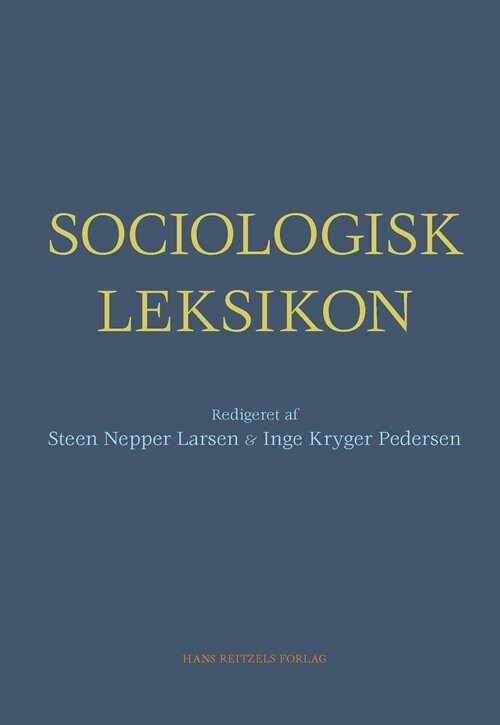 Sociologisk Leksikon   Inge Kryger Pedersen   Bog