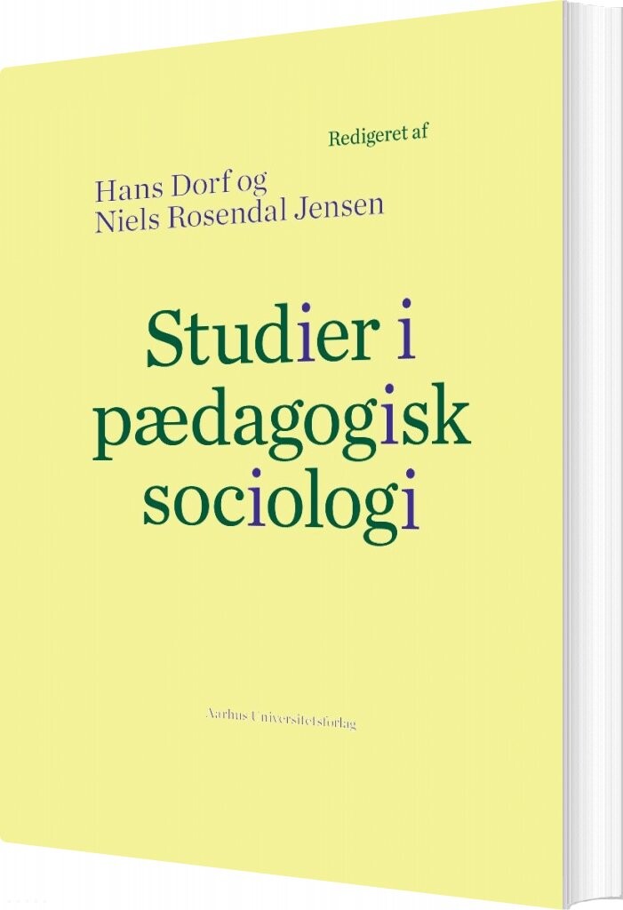 Studier I Pædagogisk Sociologi   Hans Dorf   Bog