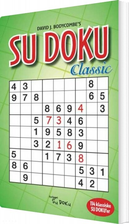 Su Doku Classic   David J  Bodycombe   English Book