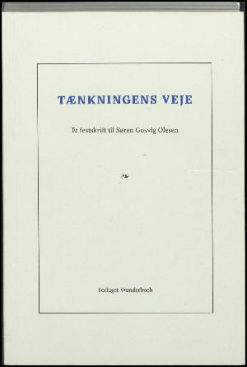 Tænkningens Veje   Pia Lauritzen   Bog