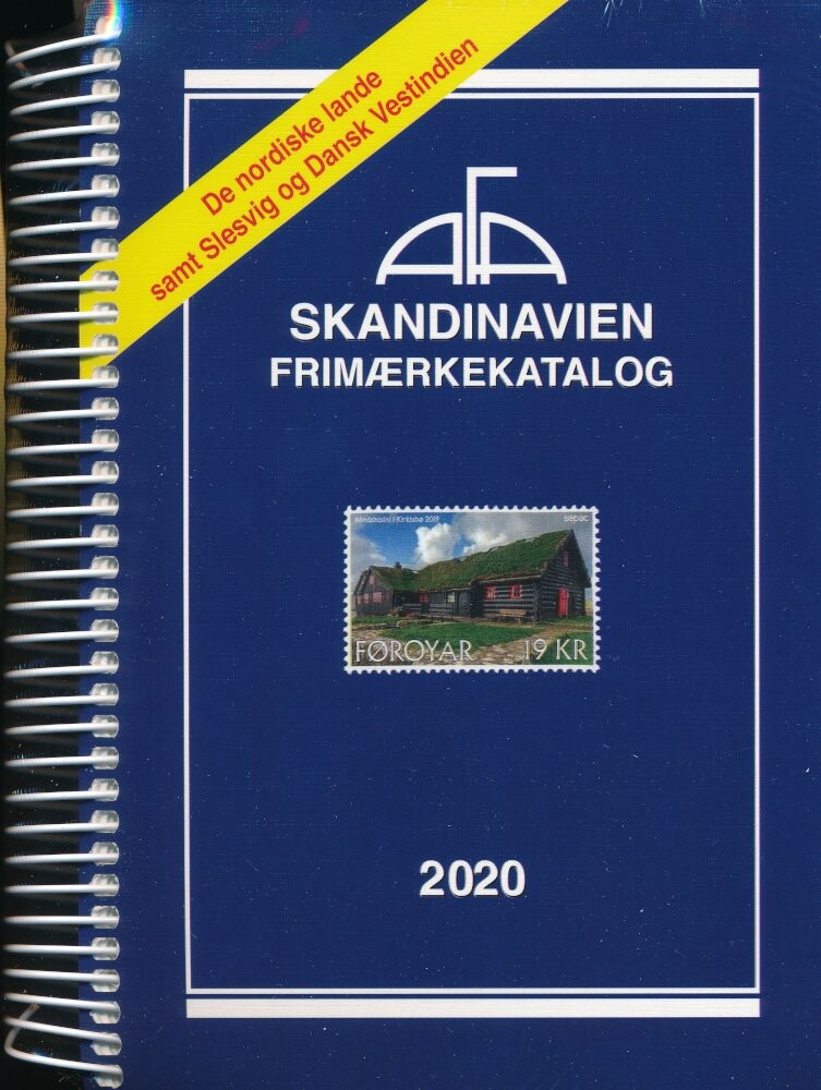 Afa Frimærkekatalog Skandinavien 2020   Spiral   Bog
