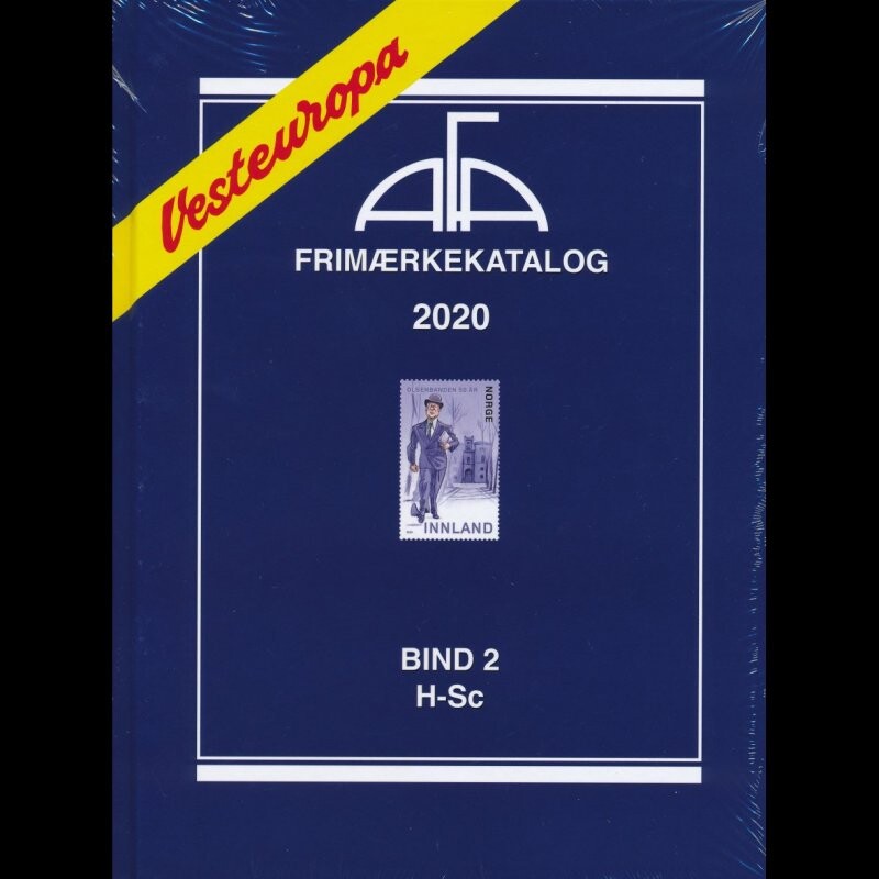 Afa Frimærkekatalog Vesteuropa 2020   Bind 2   Bog