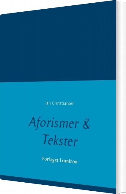 Aforismer   Tekster   Jan Christiansen   Bog