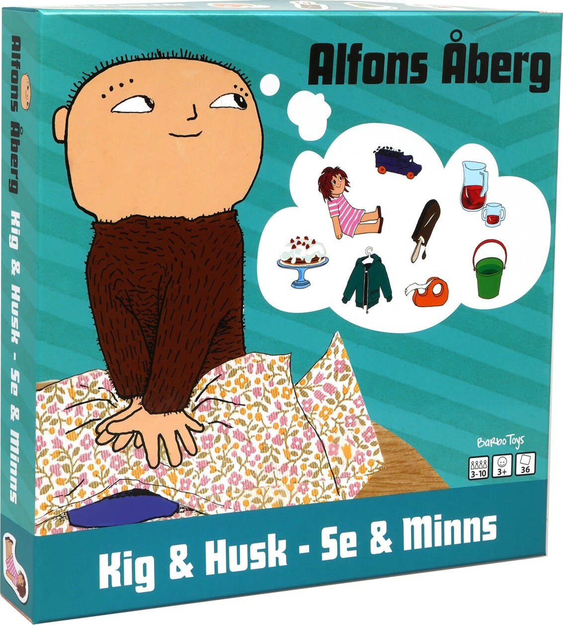 Alfons åberg   Kig   Husk   Huskespil Sæt Med 36 Brikker