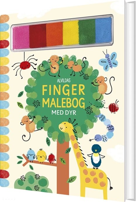 Alvildas Fingermalebog Med Dyr   Bog