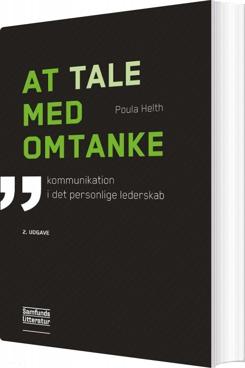 At Tale Med Omtanke   Poula Helth   Bog