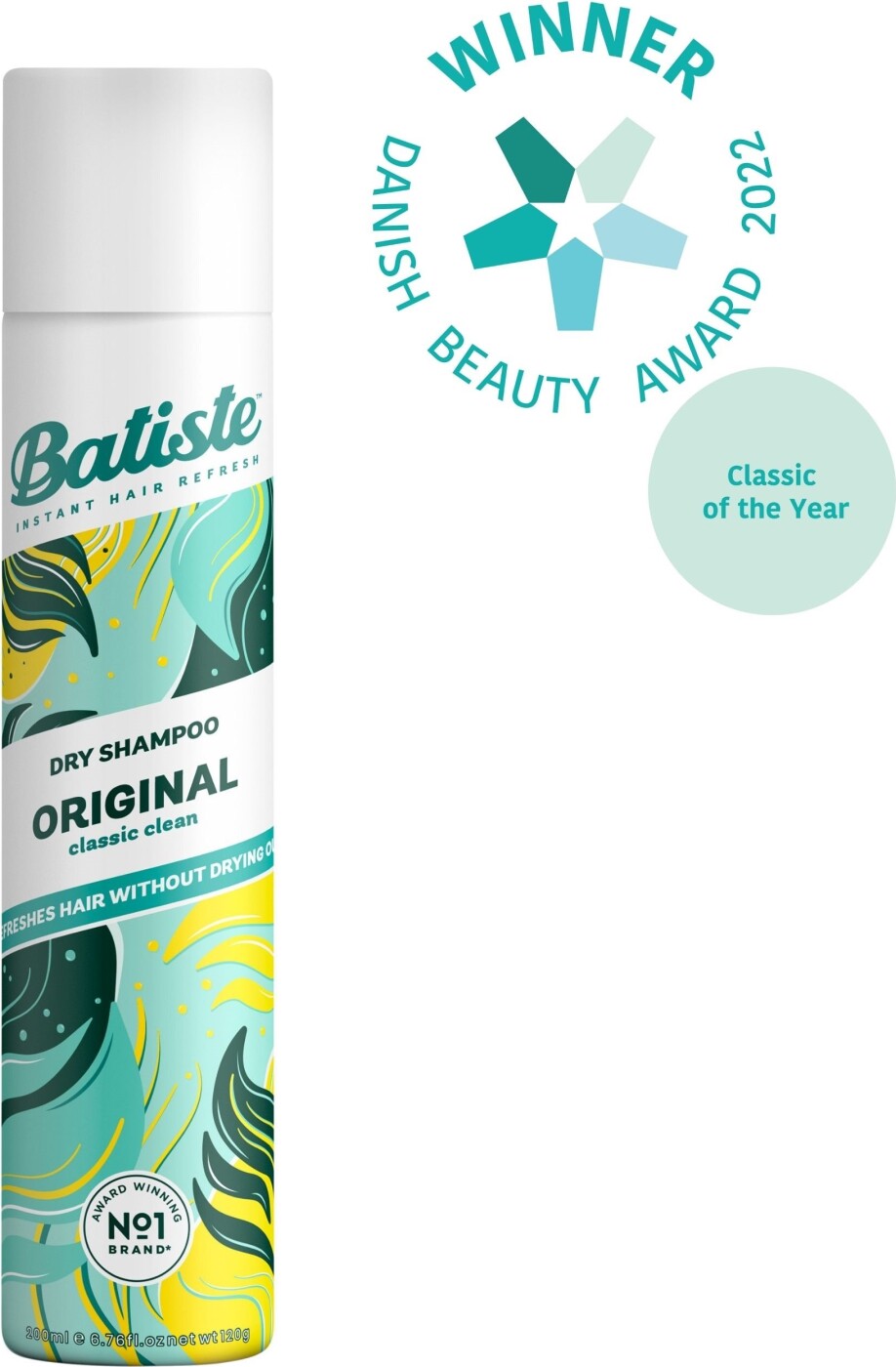 Batiste Tørshampoo   Clean   Classic Original 200 Ml