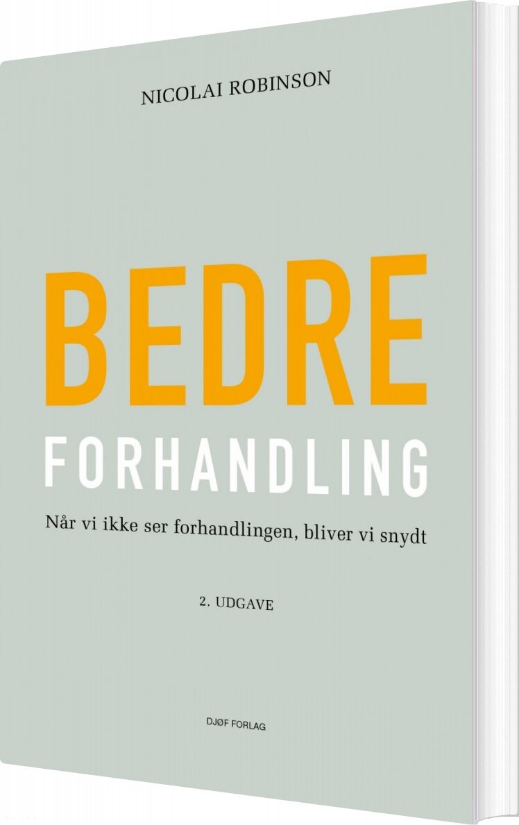 Bedre Forhandling   Nicolai Robinson   Bog