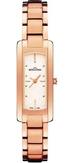 Bergstern Dameur B002l009 Firkantet 17 Mm Stål Rosa Guld