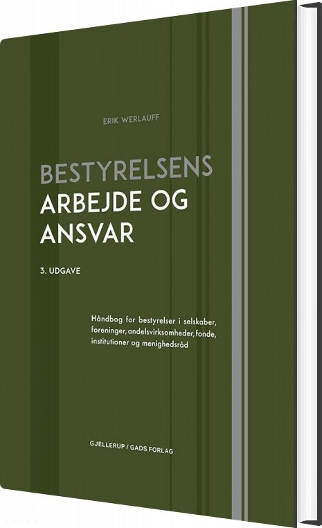 Bestyrelsens Arbejde Og Ansvar Erik Werlauff Bog