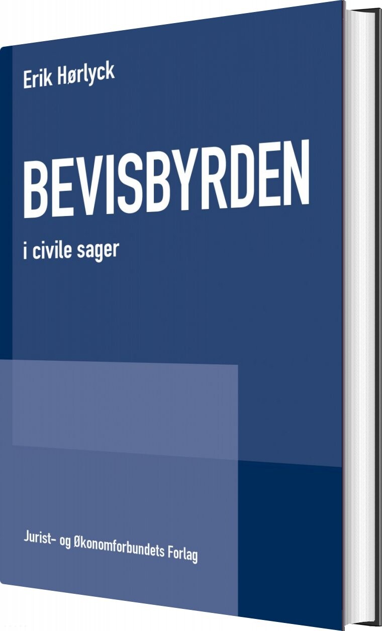 Bevisbyrden   Erik Hørlyck   Bog