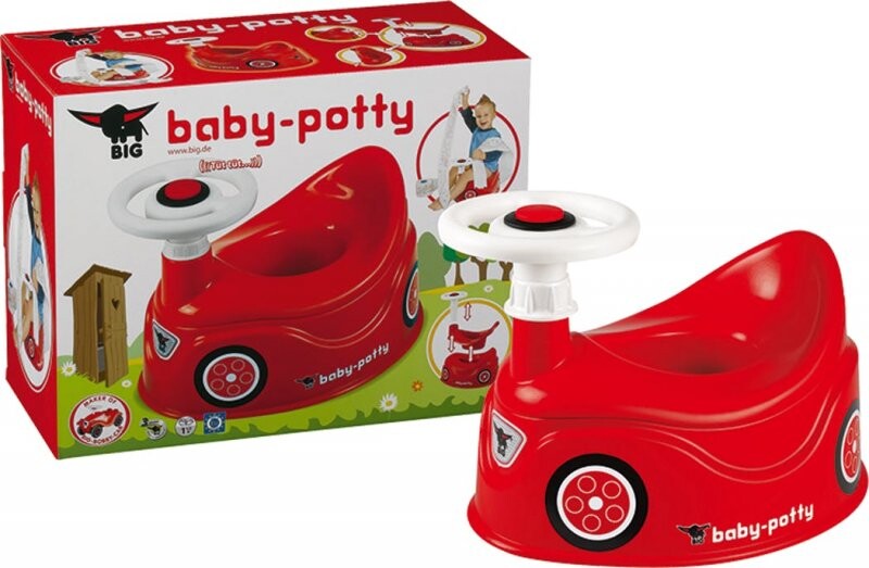 Big   Baby Potte Til Børn   Med Rat   Rød
