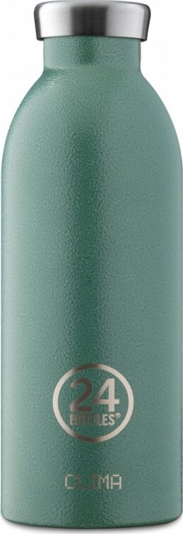 24 Bottles   Clima Bottle   0 5l Termoflaske   Co2 Neutral   Rustic Moss Grøn