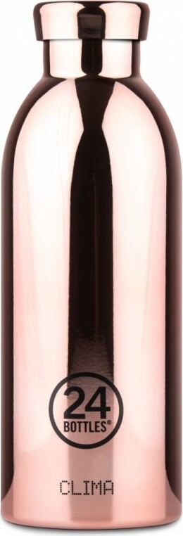 24 Bottles   Clima Bottle   0 5l Termoflaske   Co2 Neutral   Rosa Guld
