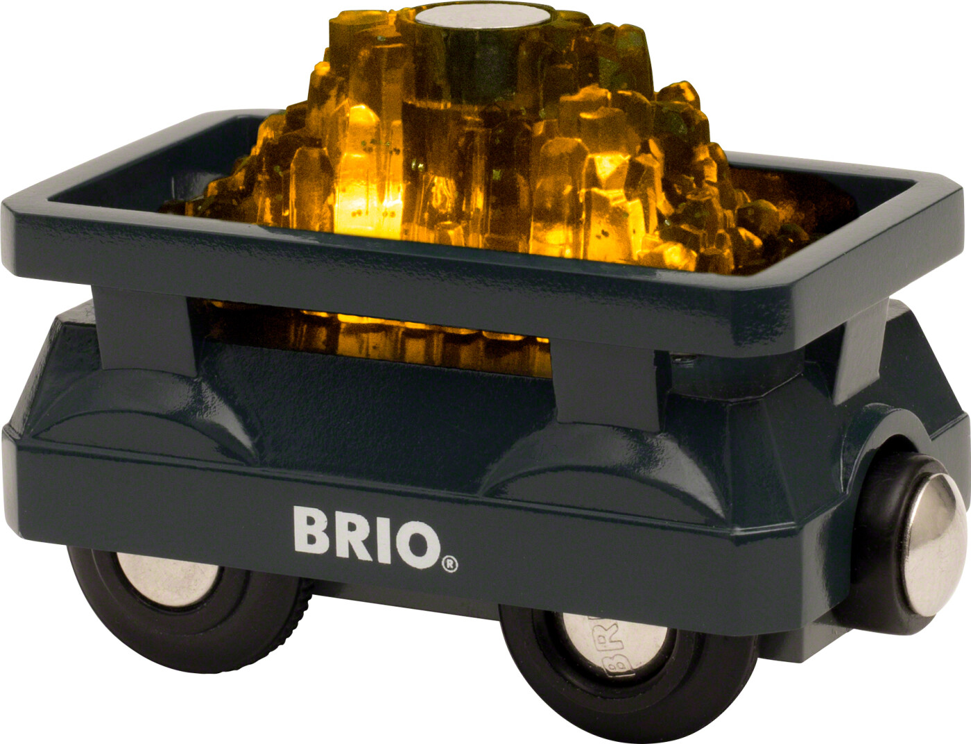 Brio   Guld Togvogn Med Lys   33896