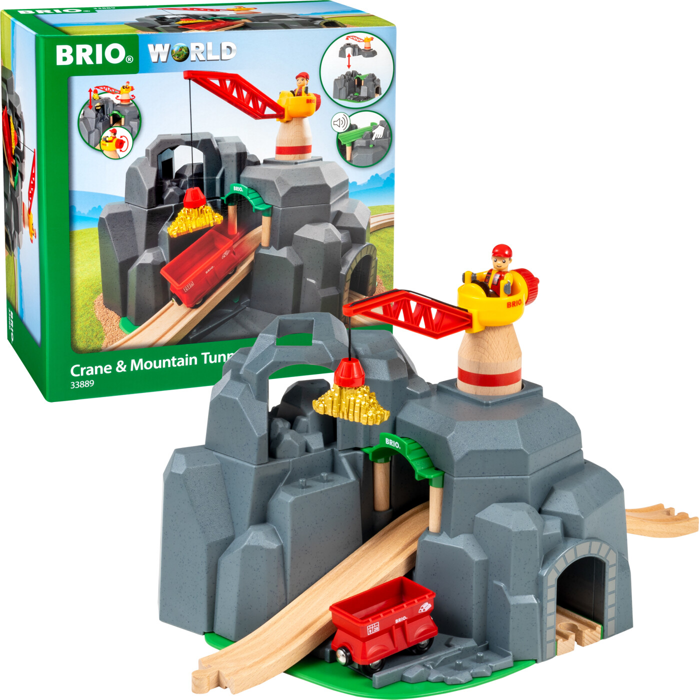 Brio   Kran Og Bjergtunnel   33889