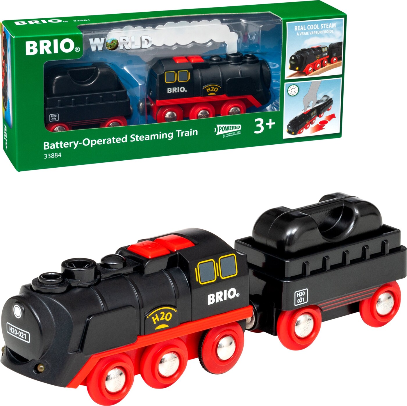 Brio World Batteridrevet Tog Med Damp Effekter 33884